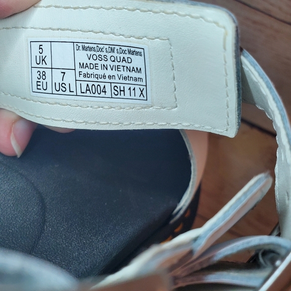 Dr Martens x Free People Womens Size 7 White Voss Quad Platform Sandals - Picture 11 of 13